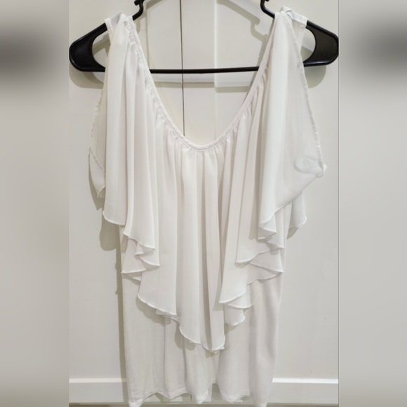 Womens white blouse - Picture 1 of 2